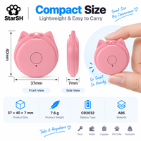 Nouveau traceur Bluetooth anti-perte en forme de chat, balise de localisation intelligente pour collier de chien ou de chat, clés, portefeuille, sac, alarme bidirectionnelle ISearching