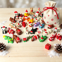 Figurines d'animaux en silicone souple imprimées en 3D, ornements lumineux 3D pour sacs surprise de Noël, pour enfants de 5 à 7 ans (maternelle)