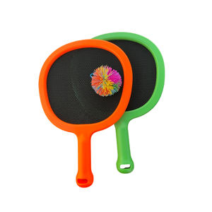 OEM logotipo color niños interior al aire libre aprender bádminton bebé niño raqueta de tenis 2 bolas diferentes raqueta de tenis de plástico - Product Image 3