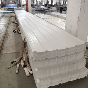 Desain Modern lembar UPVC bergelombang Panel atap PVC tahan air UV untuk apartemen taman gudang bengkel atap plastik - Product Image 5