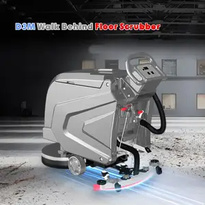 24V Industrial Electric Automatic Gym Plastic Floor Cleaning Machine Walk Behind Floor Ceramic Tiles Scrubbing Machine