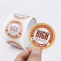 Autocollant adhésif en vinyle avec logo personnalisé, autocollant rond imperméable, étiquette alimentaire en papier, rouleau d'autocollants holographiques
