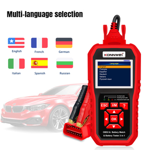 Evrensel Obd2 teşhis aracı 12V araba kod tarayıcı pil test cihazı ve <span class=keywords><strong>53</strong></span> + araba markaları için pil maç - Product Image 4