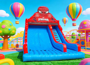 Château gonflable géant commercial avec toboggan, château sauteur Spiderman gonflable, toboggan sec en PVC 30x23x26.3FT, 40 personnes, 3 ans - Product Image 4