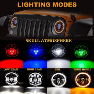 HYNBYZJ  <span class=keywords><strong>Automobiles</strong></span> Phare LED 5,75 pouces pour camion, voiture tout-terrain, feux halo, phare rond LED étanche - Product Image 4