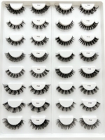 Nouveaux cils à bande complète faits à la main 15mm cils russes dramatiques moelleux fête cils en gros