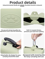 Sac banane portable d'extérieur pour l'entraînement et la promenade des chiens, avec pochette en silicone pour croquettes et friandises ; Accessoires pour animaux de compagnie