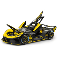 1:24 Maßstab Fliegender Feuer-Meteor Spielzeugauto aus Legierung mit Sprühfunktion, Druckguss-Spielzeugauto mit Licht & Musik, Sammlerstück