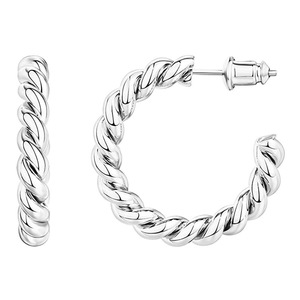 Orecchini a Cerchio Geometrici con Design Minimalista in Metallo, Gioielli da Donna alla Moda per Uso Quotidiano, Regalo Chic - Product Image 6