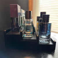 Organisateur de Cologne pour Hommes à 3 Niveaux avec Tiroir et Compartiments Doublés de Velours – Présentoir à Parfums