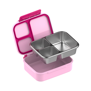 Lonchera Infantil Personalizable de <span class=keywords><strong>Caperucita</strong></span> <span class=keywords><strong>Roja</strong></span>, Portátil, de Acero Inoxidable con 3 Compartimentos, Hermética - Product Image 5