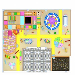 Design personnalisé Candy Thème Village Town Aire de jeux pour enfants Centre de jeux intérieur pour enfants avec piste de danse pour enfants - Product Image 6