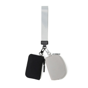 Customs Logo Nylon Wrist <b>Bag</b> Portable Multi-Function Mini Purses for Women Zipper Closure <b>Change</b> Storage <b>Bag</b> for Students - Product Image 4