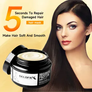 Custom Factory Delofil Oragnic Hair Mask Moisturizing Soft Repairing Collagen Keratin Smoothing Hair Treatment