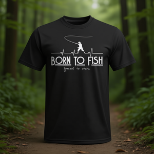 Maglietta promozionale Born to Fish Forced to Work - Product Image 3