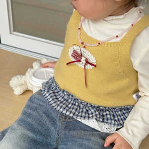 Tongxingyuan Girls Spring Outfit Set Denim Three Piece Breathable Toddler <b>Clothes</b> Fashionable Baby Clothing For Spring Autumn - Product Image 3