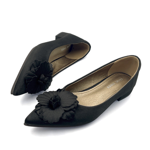 Zapatos Planos de Verano para Mujer con Diseño Floral Negro, Calzado de Moda al por Mayor, Nuevo Diseño Personalizado, Fabricantes de Zapatos Femeninos - Product Image 3