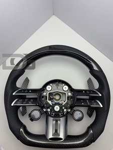 Volante de Fibra de Carbono LED para <span class=keywords><strong>Mercedes</strong></span> <span class=keywords><strong>BENZ</strong></span> W204 W205 W212 W213 W221 W222 GLC 250d C253 X253 <span class=keywords><strong>43</strong></span> <span class=keywords><strong>AMG</strong></span>, Accesorios Interiores - Product Image 3