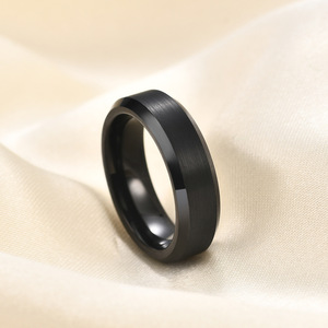 <b>Tungsten</b> Carbide Ring 6mm Gold Brushed Finish Unisex Everyday Wear Jewelry - Product Image 3