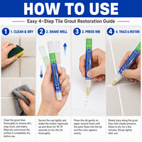 Marqueur de coulis de stylo de point de beauté de tuile non toxique à base d'eau pour tous personnalisés