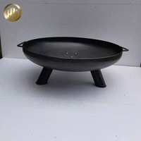 Barbecue rond robuste pour foyer extérieur, résistant aux intempéries, pour aménagement paysager et projets commerciaux extérieurs