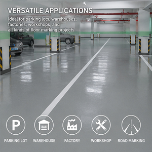 Peinture de marquage liquide polyuréthane aqueuse Xiutuo XT-601 pour sols, application au pistolet et au pinceau - Product Image 5
