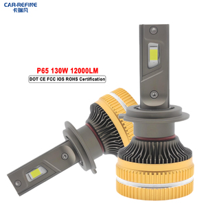 Faros LED CAR-REFINE P65 K5C F5C 130W 6000K 13000LM H1 H7 H8 H11 HB3 9005 9006 9012 12V Luces LED para Auto H4 H19 Faros Antiniebla - Product Image 1