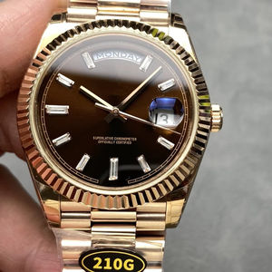 Mejor calidad impermeable mecánico 40mm KF fábrica 904l acero 2836 movimiento 228235 peso 215G oro rosa diámetro reloj - Product Image 1