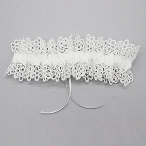 M8313-2 jarretière de mariée en dentelle gracieuse avec belle boucle en forme de coeur pour <span class=keywords><strong>robe</strong></span> de mariée - Product Image 4