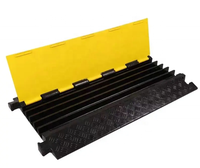 Rampes de protection de câbles en PVC/caoutchouc souple jaunes de haute qualité, niveau 5, pour voies routières