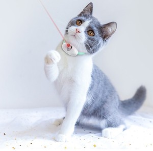 <b>Pet</b> Laser Cat Teasing Collar With Adjustable Size Smart Cat Toy Self Entertaining Automatic Cat Teasing Tool <b>Pet</b> Supplies - Product Image 1