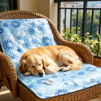 Tapis rafraîchissant pour animaux de compagnie Summer Cool Down, coussin rafraîchissant en gel flocon de neige imperméable, réutilisable, soulagement de la chaleur, lit pour chien et chat