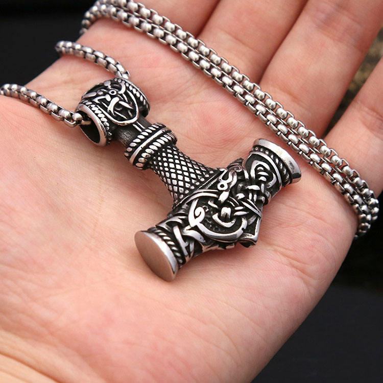 Custom Wholesale Vintage Gothic Man Stainless Steel Viking Rune