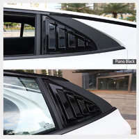Accesorios de Decoración para Ventana Triangular Trasera, Ventana Trasera Modificada con Persianas, Apto para GAC Trumpchi Shadow Leopard