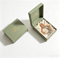 Boîte cadeau rigide à double porte magnétique personnalisée, emballage découpé avec dorure à chaud et gaufrage UV pour échantillon gratuit de cosmétiques et suppléments