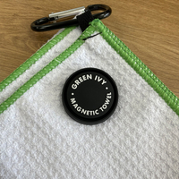 Serviette de nettoyage pour balles de golf en microfibre imprimée, séchage rapide, écologique, portable, taille idéale pour la poche avec aimant puissant