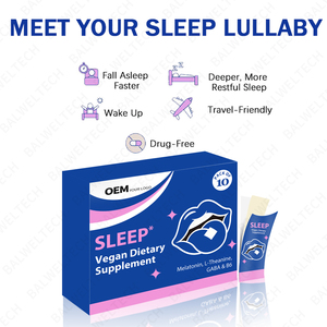 Films oraux à dissolution rapide de mélatonine pour le sommeil, très vendus, améliorent la qualité du sommeil, favorisent l'endormissement plus rapide, complément alimentaire - Product Image 2