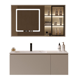 Thiết kế mới bồn rửa đơn ngăn kéo đơn giản hiện đại lưu vực nhà vệ sinh đồ nội thất hiện đại lưu vực phòng tắm Vanity tủ - Product Image 5