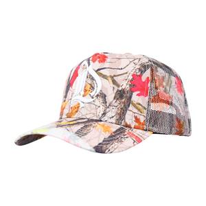 หมวกแก๊ปตาข่ายลายใบไม้พรางตัวแบบมีโลโก้สั่งทำจากจีน สำหรับกิจกรรมกลางแจ้งและสวมใส่สบายๆ - Product Image 3