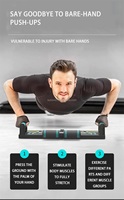 Planche d'entraînement de force pour hommes - Équipement multi-angles pour pompes et abdominaux avec cordes de résistance pour développer la poitrine, les bras et le tronc - Idéal pour la gym à domicile