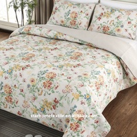 Couvre-lit lavable pour la maison, lot de 100 pièces, accessoire de lit estival, grande taille, avec impression florale, personnalisé, en coton