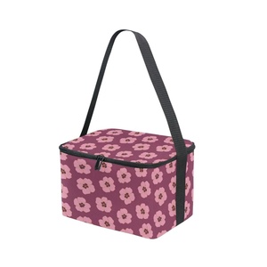 Bolsa Refrigerante Pequeña de Aluminio con Diseño Floral Aloha Personalizado en Rosa, para Bebidas, Ideal para Carrito de Golf - Product Image 4