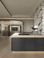 Servicio de Diseño de Interiores para Villas, Renderizado Fotorealista en 3D, Visualización Arquitectónica, Proyecto Integral para el Hogar, Sala de Estar y Comedor