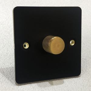 Light Knob Dimmer Switch 86 250v Wall-Mounted Stainless Steel Panel Gold UK Standard Retro 10A <strong>Fan</strong> <strong>Control</strong> - Product Image 1