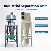 Séparateur cyclonique industriel pour la récupération des matériaux et la pré-séparation de la poussière dans les usines de granulation du bois