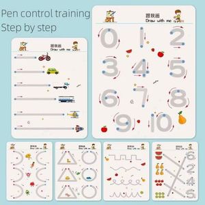 Cuaderno de Caligrafía Reutilizable, Mágico, Montessori, Educativo, para Niños, Entrenamiento de Control del Lápiz, Libro de Copia de Caligrafía para Niños - Product Image 3