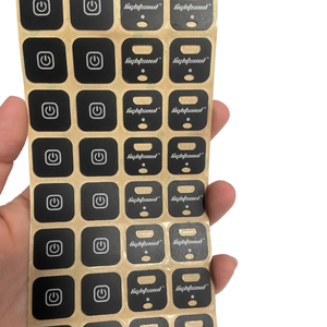 Autocollant en PVC adhésif personnalisé imprimé en sérigraphie pour panneau, étiquette de recouvrement en polycarbonate PC <span class=keywords><strong>Lexan</strong></span> pour utilisation dans les machines électroniques - Product Image 3