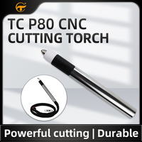 Torche de découpe au plasma CNC P80 durable câble de 5M pour coupeurs refroidis par air 80A 100A TC P-80 torche droite soudage soudure alimentation