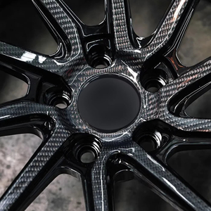 Rines Deportivos OEM <span class=keywords><strong>de</strong></span> Fibra <span class=keywords><strong>de</strong></span> Carbono Forjada, 5-6 Pernos, 17-26 Pulgadas, Negro Brillante, Acabado Mecanizado, Diseño Cóncavo, Nuevos, 35 mm, 9 Años <span class=keywords><strong>de</strong></span> Garantía - Product Image 4