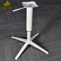 Métal blanc Aluminium Croix Hauteur Réglable Levage Pivotant Chevet Support Ordinateur Portable Bureau Côté Table Jambe